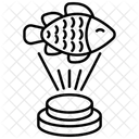 Hologramme de poisson  Icône