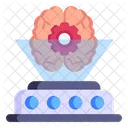 Holographic Brain Icon