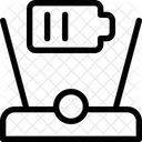 Holographie-Batterie  Symbol