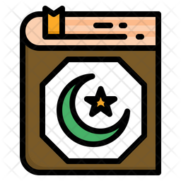 Holy Quran Icon - Download in Colored Outline Style