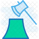 Holz hacken  Symbol