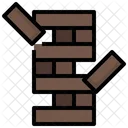 Holz Jenga Blockspiel Jenga Symbol