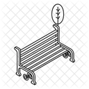 Holzbank  Symbol