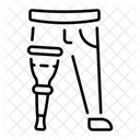 Holzbein Prothese Bruch Symbol