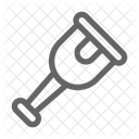 Holz Bein Pirat Symbol
