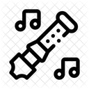 Holzblasinstrument Klassische Musik Flotenmelodie Symbol