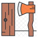 Holz hacken  Symbol