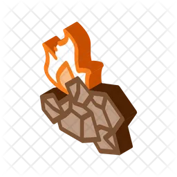 Holzkohlefeuer  Symbol