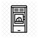 Ofen Holz Pellets Symbol