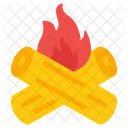 Holzverbrennung Feuer Lagerfeuer Symbol