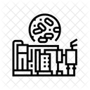 Produktion Holz Pellets Symbol