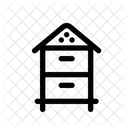 Biene Bienenstock Holz Symbol