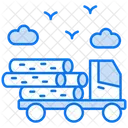 Holztransporter Transport Holzeinschlag Symbol