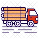 Holztransporter Transport Holzeinschlag Symbol