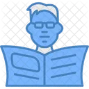 Hombre Periodico Clasico Icon