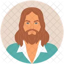 Hombre Avatar Barba Icono