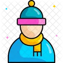 Hombre Persona Invierno Icon