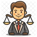 Hombre abogado  Icono
