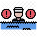 Hombre al agua  Icono