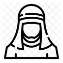 Hombre Arabe Thobe Usuario Icono