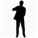 Persona Feliz Hombre Alegre Hombre Emocionado Icono