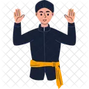 Hombre Saludo Betawi Icono