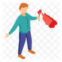 Hombre bombero  Icono