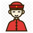 Hombre chino  Icono