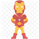 Superheroe Personaje Animado Hombre De Hierro Icono