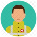 Emergencia Hombre Medica Icono