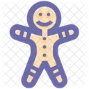 Cookie Hombre De Jengibre Navidad Icono