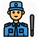 Hombre De Seguridad Avatar Ocupacion Icono