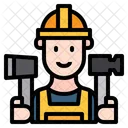 Hombre de servicio de construcción  Icono