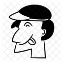 Hombre descarado  Icono