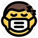 Hombre Durmiendo Emoji Con Mascarilla Emoji Icon