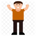Hombre feliz  Icono