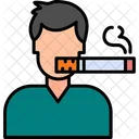 Hombre fumando  Icono