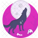 Halloween Hombre Lobo De Miedo Icono