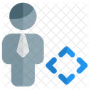 Hombre Mover Mover Usuario Usuario Icono
