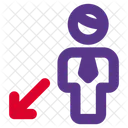 Hombre Mover Mover Usuario Usuario Icono
