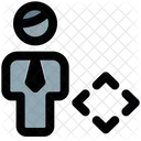 Hombre Mover Mover Usuario Usuario Icono