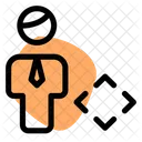 Hombre Mover Mover Usuario Usuario Icono