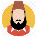 Hombre Musulman Hombre Islamico Persona Islamica Icono