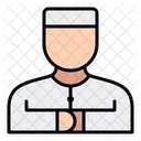 Hombre Musulman Vestimenta Tradicional Cultura Icono