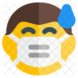 Hombre sudando Emoji Icono