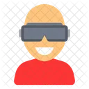 Avatar De Personas Con Gadget VR Icono