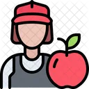 Hombre vendedor de frutas  Icono