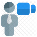 Hombre De Video Videografista De Negocios Videografista Icono