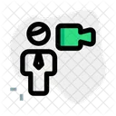 Vídeo de hombre  Icono