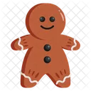 Hombre De Pan De Jengibre Pan De Jengibre Navidad Icono